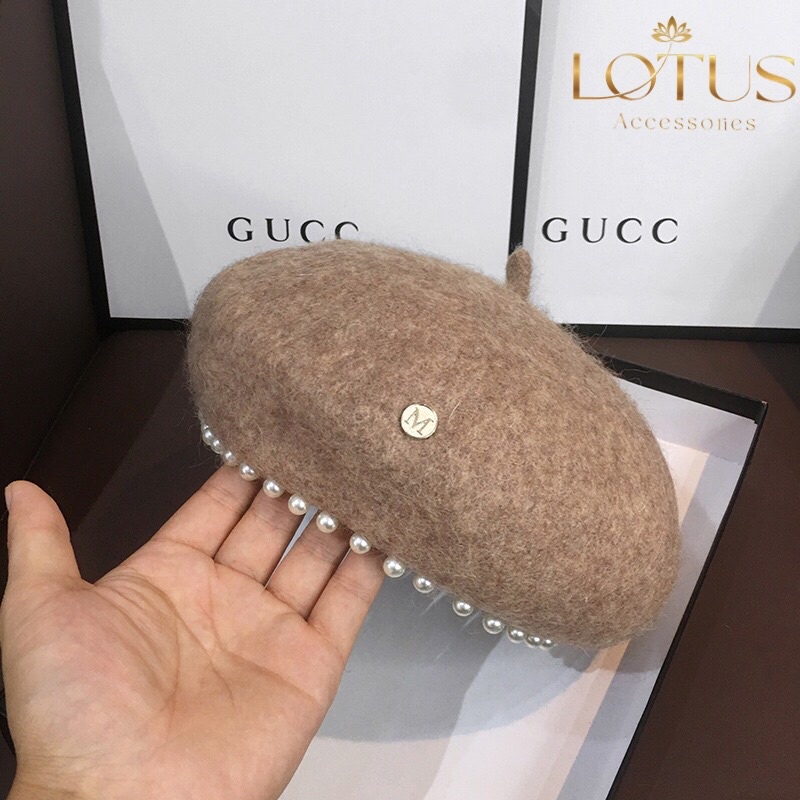 Mũ nồi beret dạ cao cấp phong cách Hàn Quốc- có dây rút điều chỉnh [HÀNG CÓ SẴN]