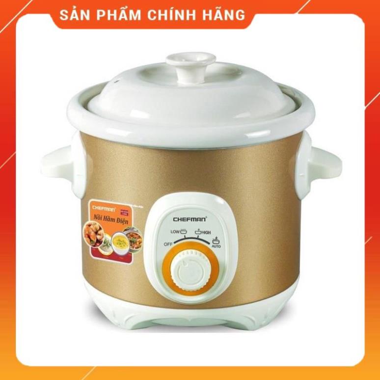⚡  Nồi nấu cháo Chefman 2.5 lít CM-520 - Nồi hầm xương, Nồi kho cá, Nồi nấu chè