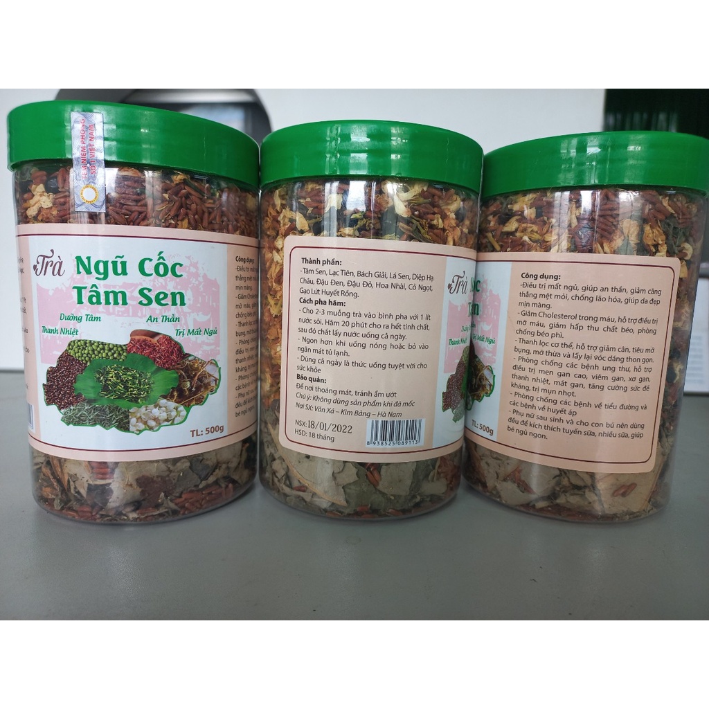 Trà ngũ cốc tâm sen