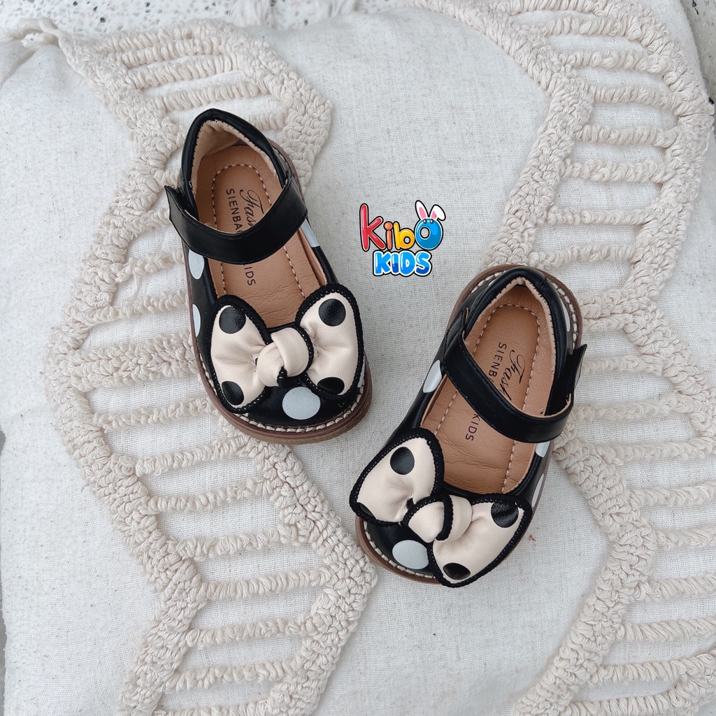 Giày Bé Gái - Giày búp bê da mềm phong cách Vintage BB4662 (có ảnh thật)