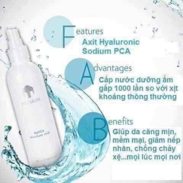 Xịt Khoáng Napca Nuskin hàng chuẩn