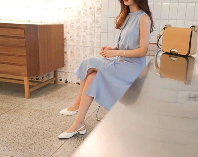 Đầm maxi cộc tay thắt nơ eo - D1050 | BigBuy360 - bigbuy360.vn