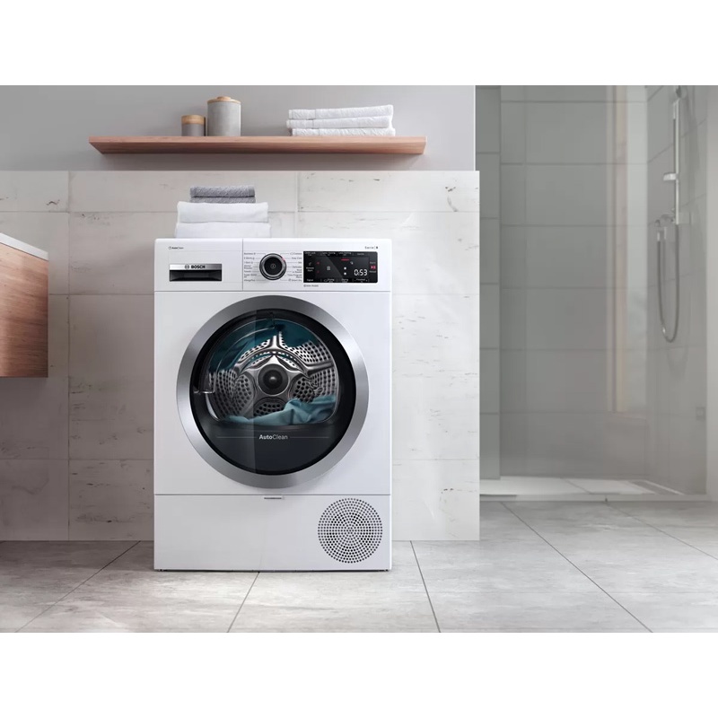 Máy sấy quần áo bơm nhiệt Bosch WTX87E40 Series 8 khối lượng sấy 9kg - Hàng Đức