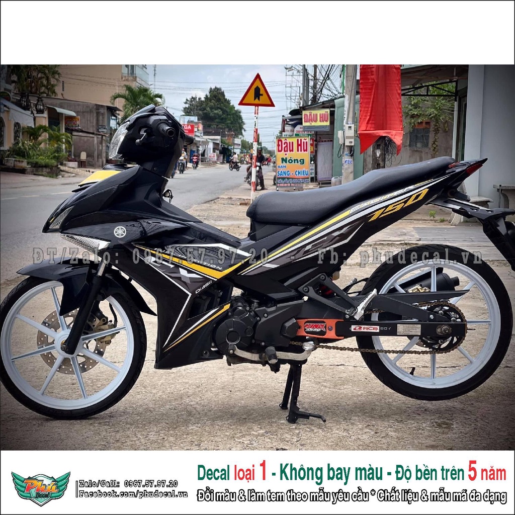 Tem rời Exciter 150 đen Ex (2)
