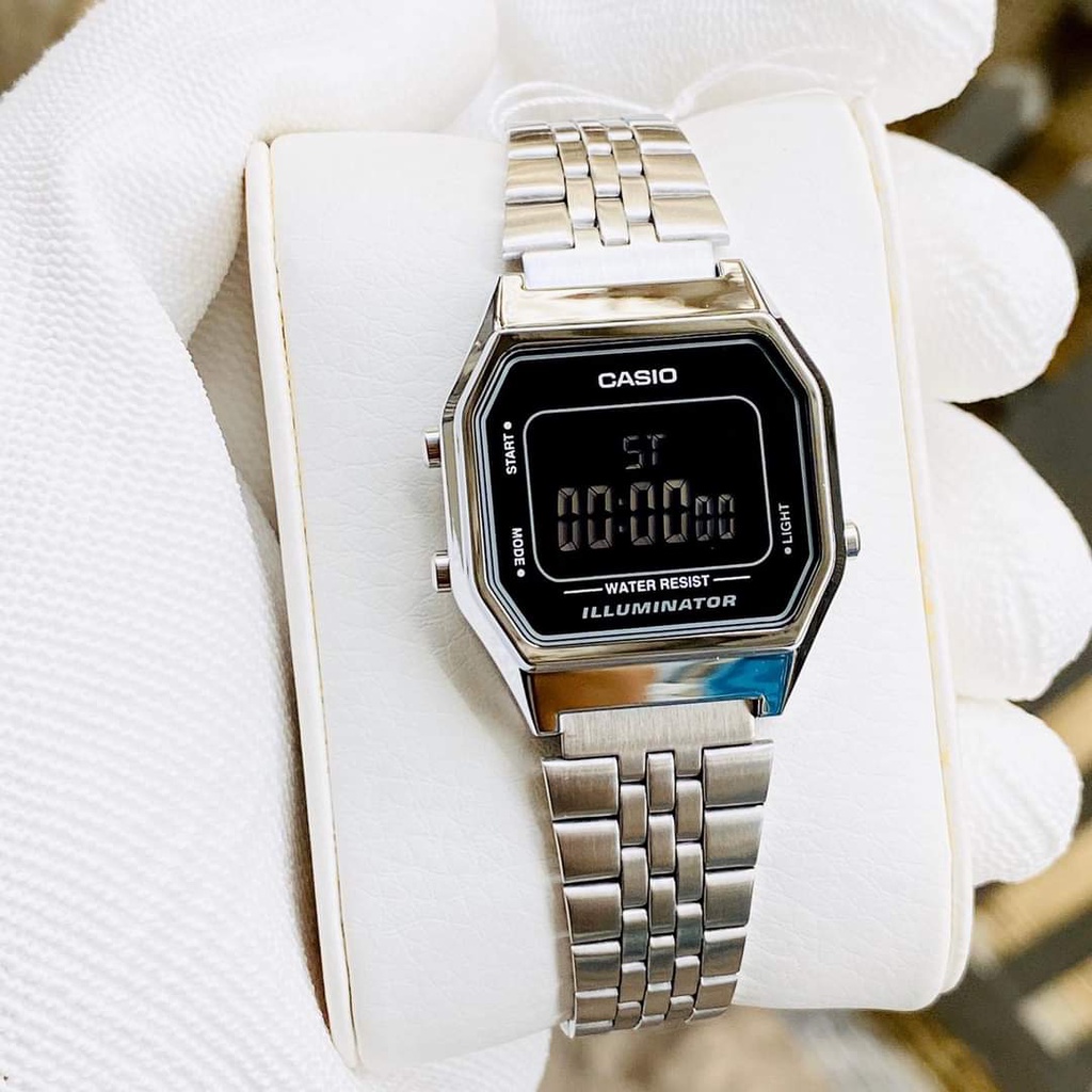 Đồng hồ nữ Casio LA680WA-1BDF dây đeo thép không gỉ cổ điển , sang trọng , đẳng cấp-CHILLER_STORE