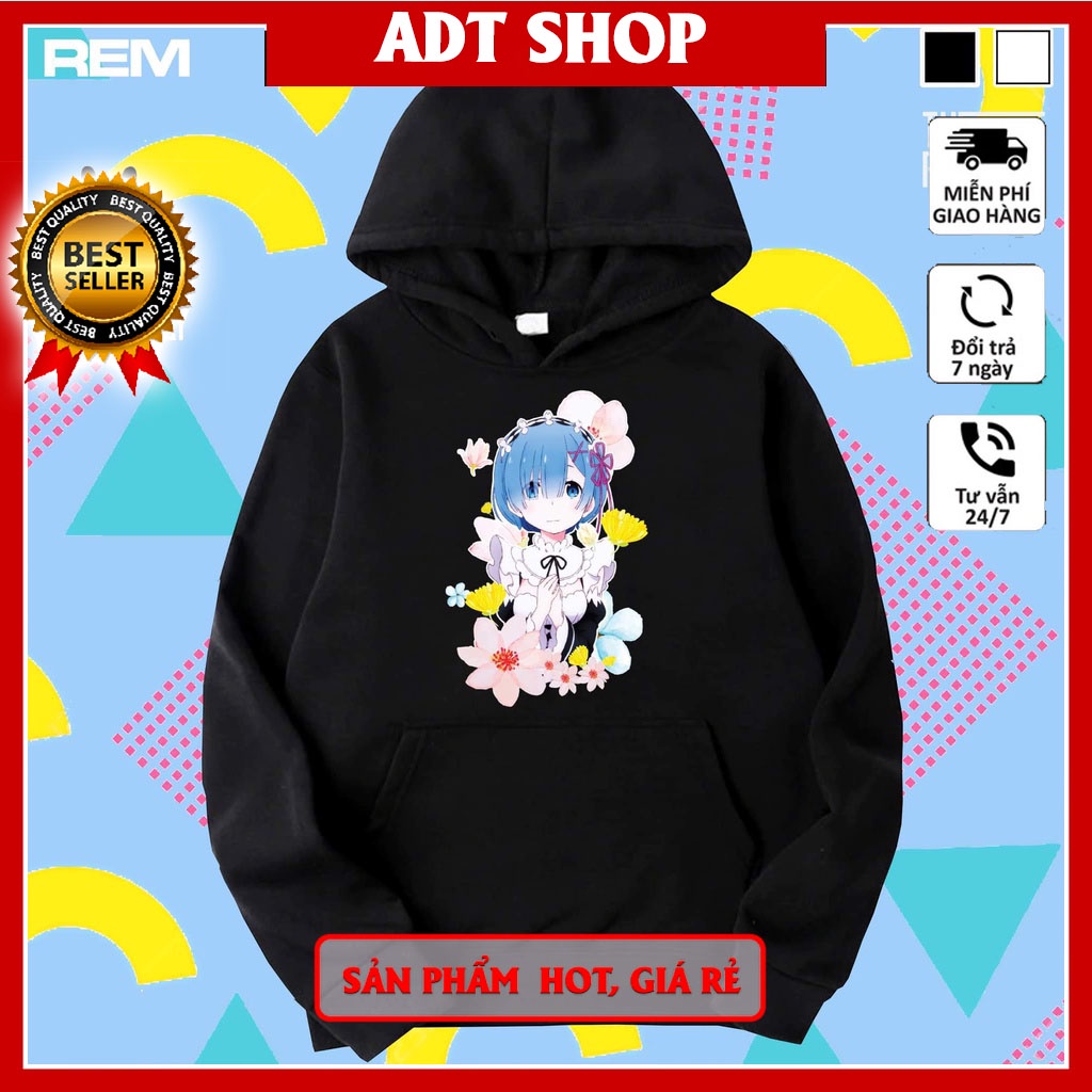 Áo Hoodie Otaku Waifu: Rem Nam / Nữ by ADT|Store