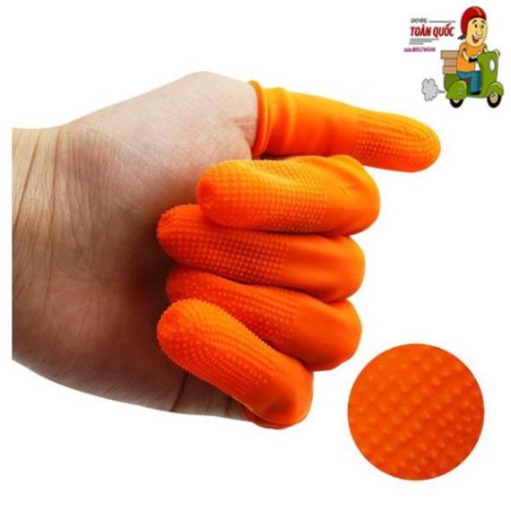 Găng đeo ngón tay cao su tiện dụng 100 cái