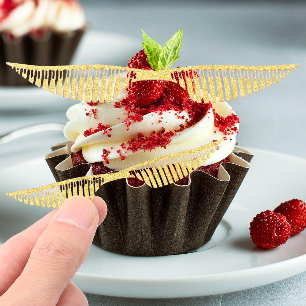 PISTA Set 50 / 50 Đôi Cánh Rỗng Trang Trí Bánh Cupcake