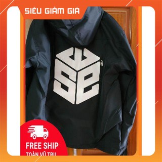 [Hình thật] Áo khoác dù phản quang SWE Unisex Đen