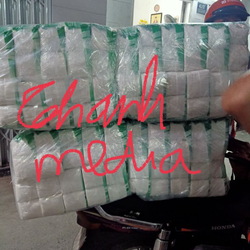 Giấy giá rẽ Thành An 10 cuộn/ lốc - không lõi dai, trắng sạch