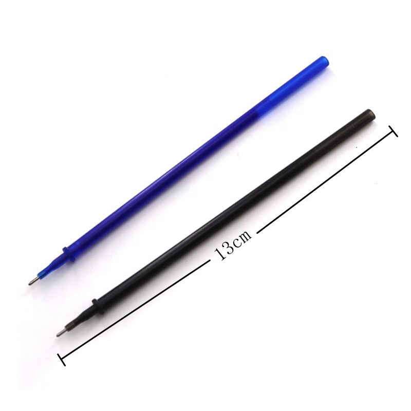 Bộ 12 cây bút bi viết mực gel màu đen / xanh dương ngòi 0.38mm xóa được tiện dụng