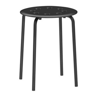 Ghế tròn màu đen MARIUS IKEA