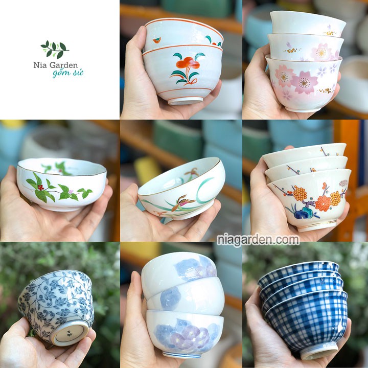 (L28) Tách trà sứ phong cách Nhật nhiều mẫu Nia Gốm Sứ GS1