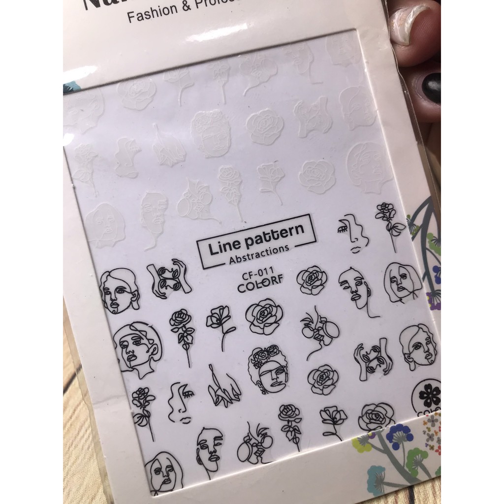 hình dán móng cf011 (bóc dán lên móng)