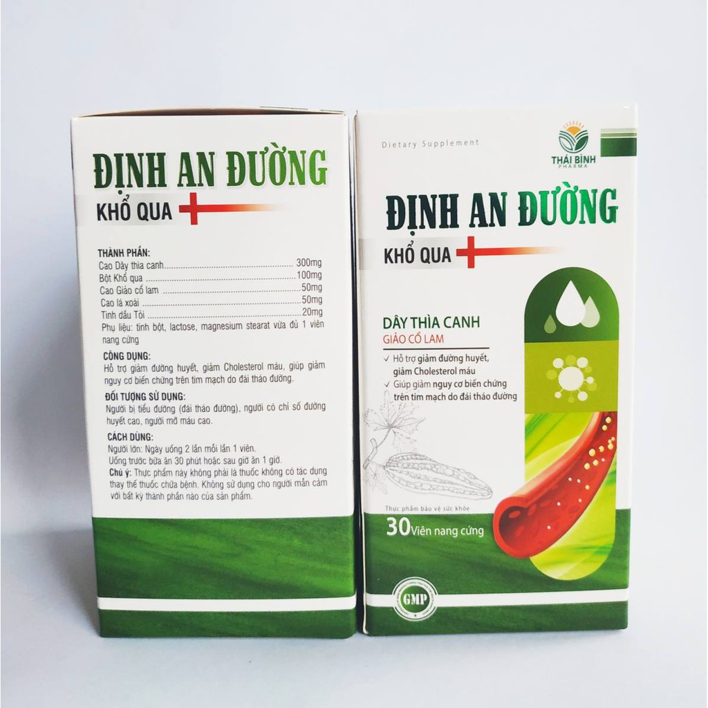 ĐỊNH AN ĐƯỜNG – Hỗ trợ gịảm bệnh tiểu đường (Hộp 30 viên)