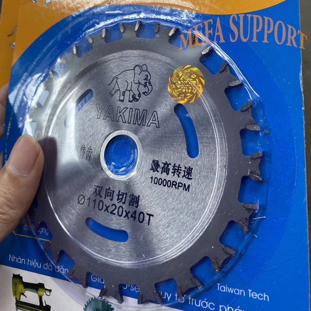 Lưỡi cưa gỗ, lưỡi cắt gỗ 1 mặt, 2 mặt Yakima 110 gắn máy mài cầm tay