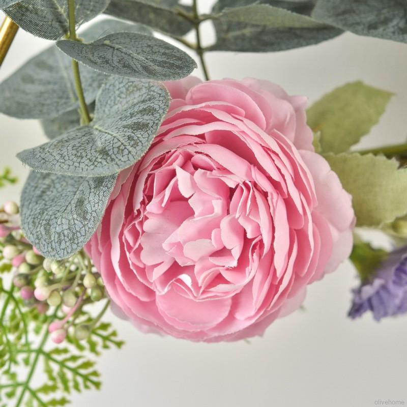 Vòng hoa treo tường trang trí nhân tạo nhiều hình dạng độc đáo