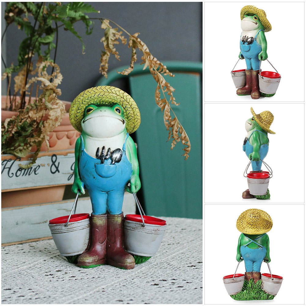 ☆YOLA☆ Bathroom Frog Figurine Fog Animal Statue Fairy Garden Miniature Outdoor 3.3Inch Garden Decoration Frog in Garden