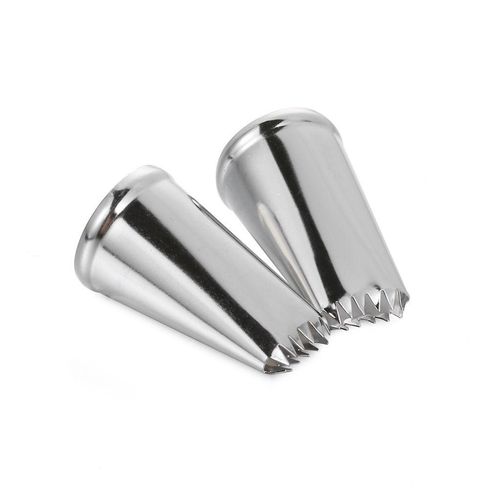 Set 2 Đầu Bắt Kem Bằng Thép Không Gỉ Tiện Dụng