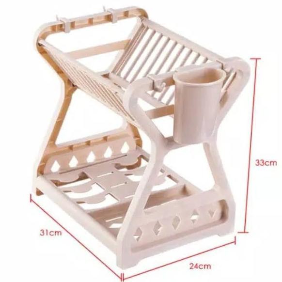 Giá Nhựa Úp Chén Dĩa Ráo Nước Chống Rỉ Sét Thiết Kế Tối Giản Cho Nhà Bếp | BigBuy360 - bigbuy360.vn
