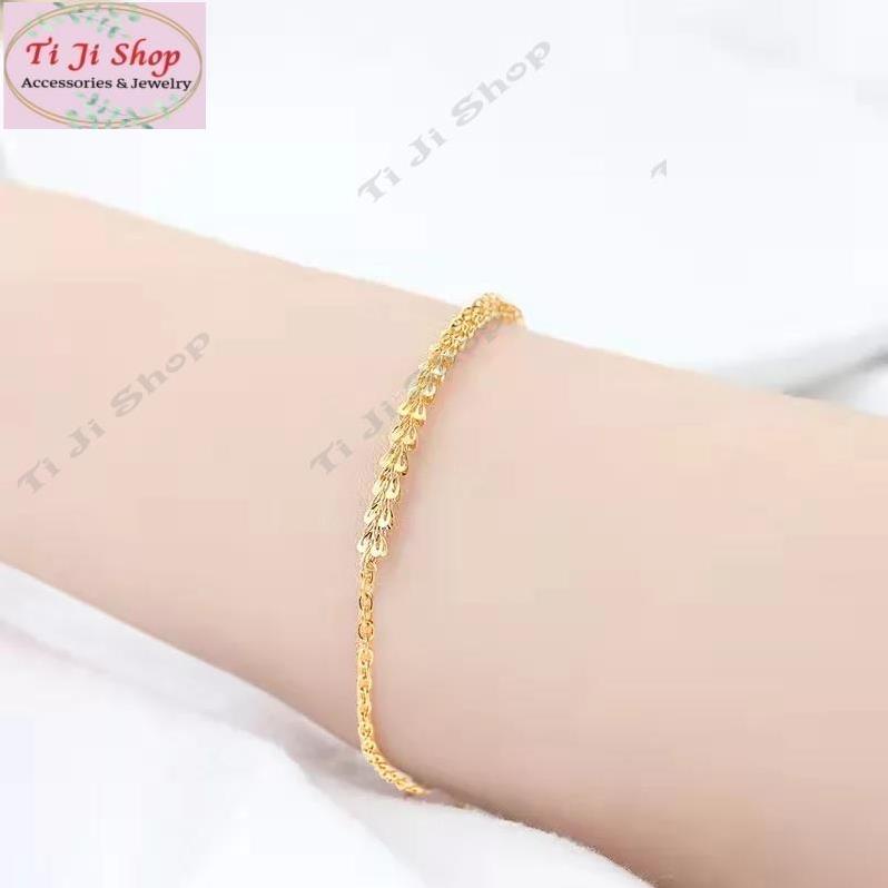 Lắc tay inox đuôi phụng  đẹp không đen