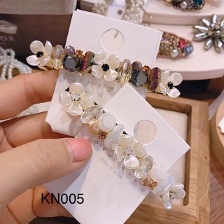Kẹp tóc đá dáng ngang mã kn005 made in korea cao cấp