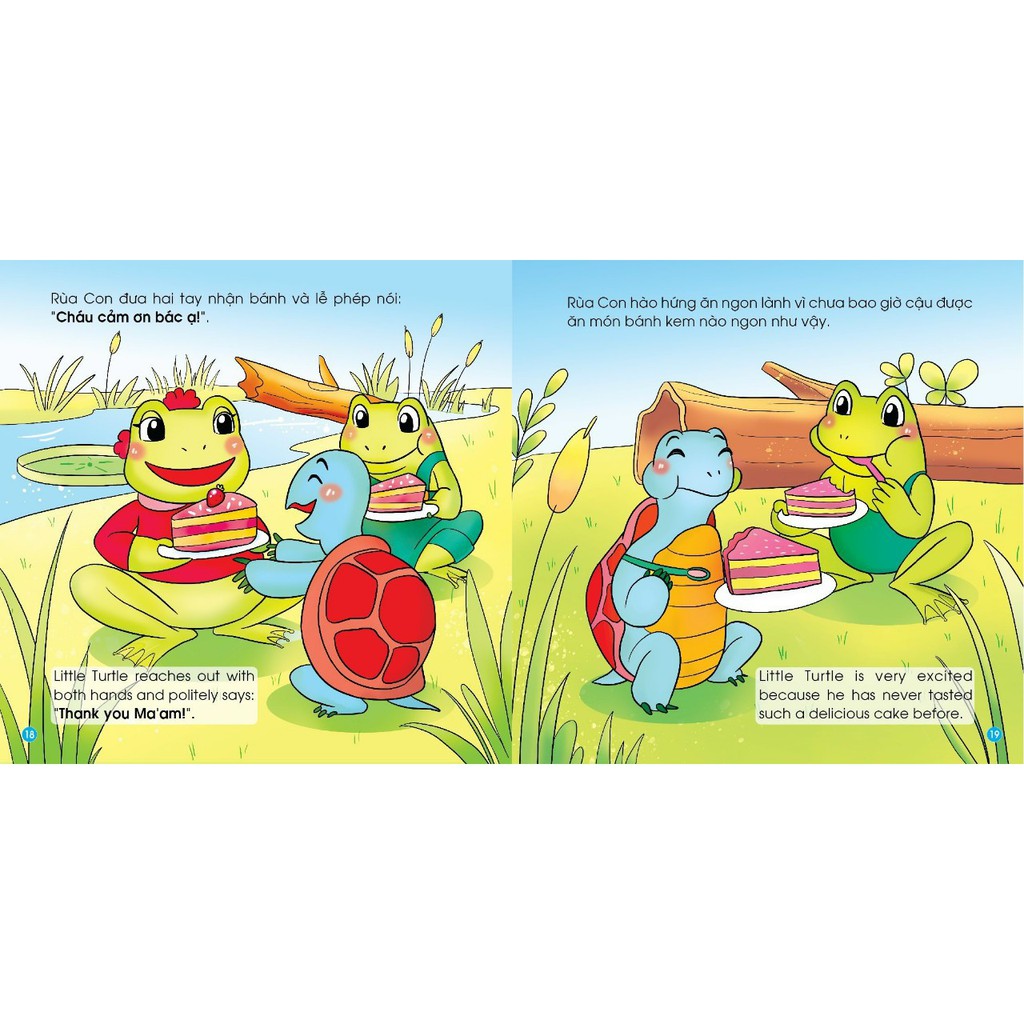 Sách - Truyện tranh Kỹ năng giao tiếp ứng xử cho bé 2+ song ngữ Việt Anh (có file âm thanh) - Trọn bộ 10 cuốn