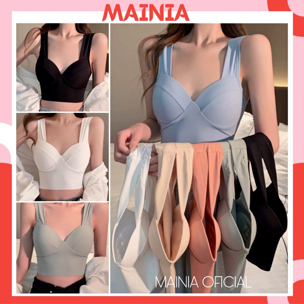[Loại 1 Túi Zip] Áo Bra Su Cao Cấp Kiểu Mới Hottrend Áo Croptop Siêu Đẹp Co Giãn Thoải Mái Mainia Shop