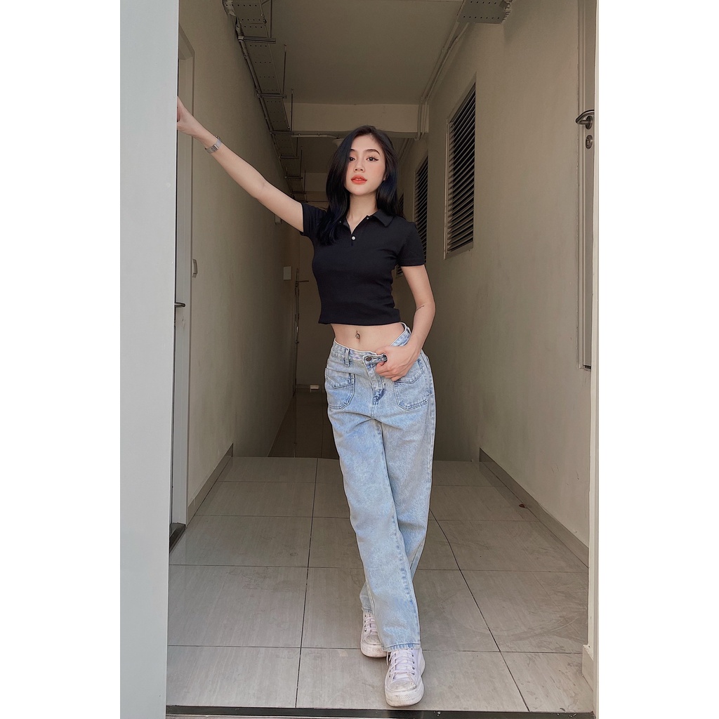 Áo kiểu polo tay ngắn BUTTONS POLO T-SHIRT | BigBuy360 - bigbuy360.vn