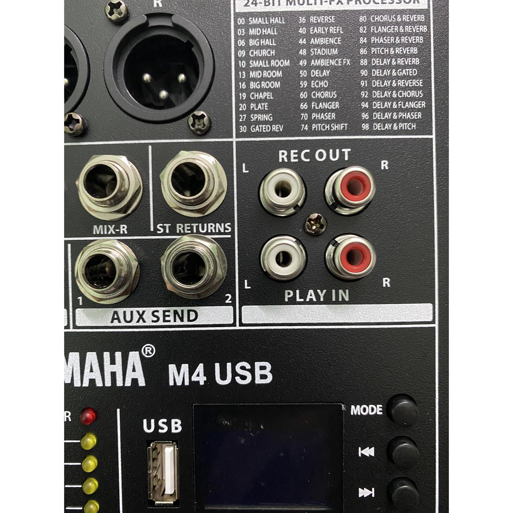 Mixer Yamaha M4 USB Bluetooth ❤️ FREE SHIP ❤️ Bộ Chuyên Hát Livestream Karaoke Thu Âm Chuyên Nghiệp . Tặng Jack 6 Ly