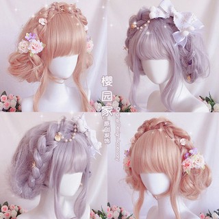 Tóc giả wig nhiều màu thẳng cosplay