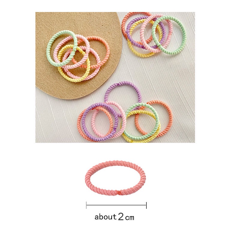 Dây buộc tóc màu sắc ngọt ngào đơn giản thời trang dành cho bé gái