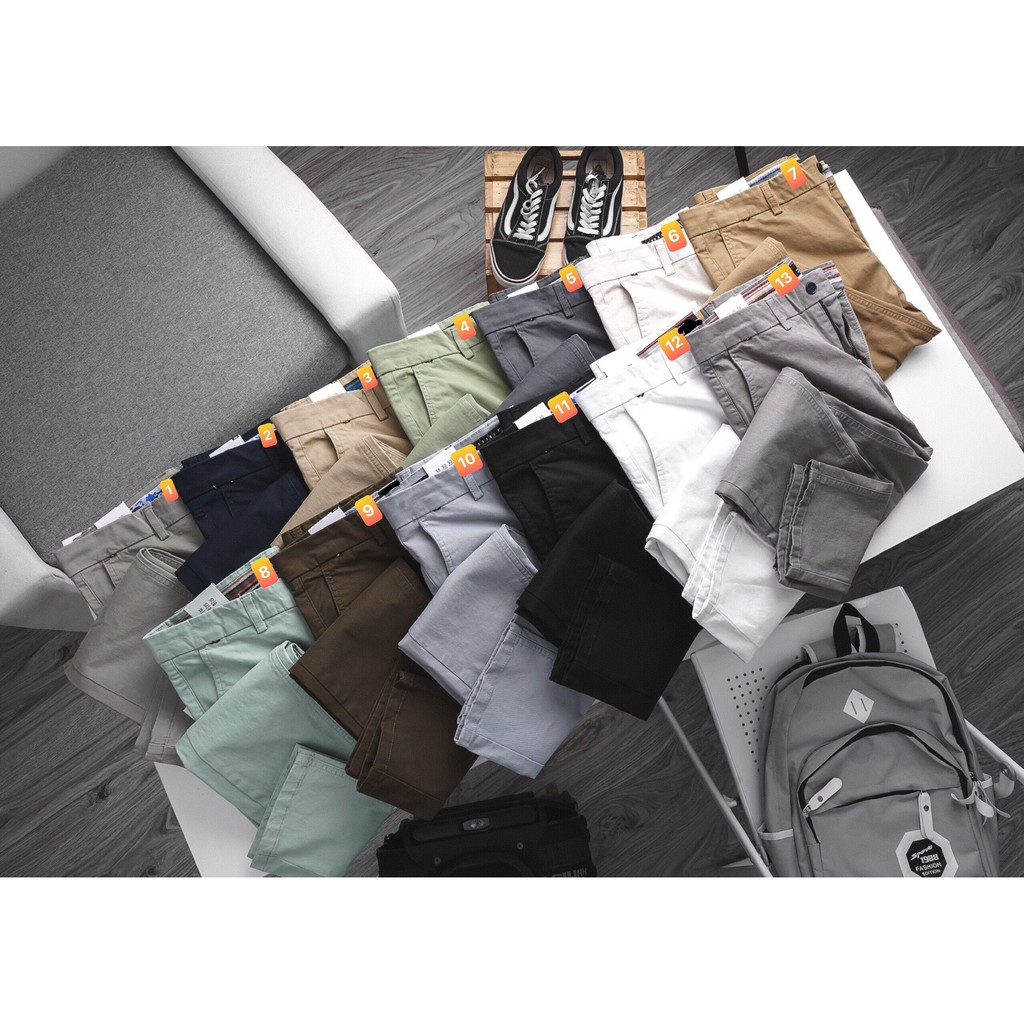 🔥VNXK CAO CẤP🔥 Quần Kaki slimfit - co giãn - 15 màu chuẩn xuất khẩu nước ngoài | BigBuy360 - bigbuy360.vn