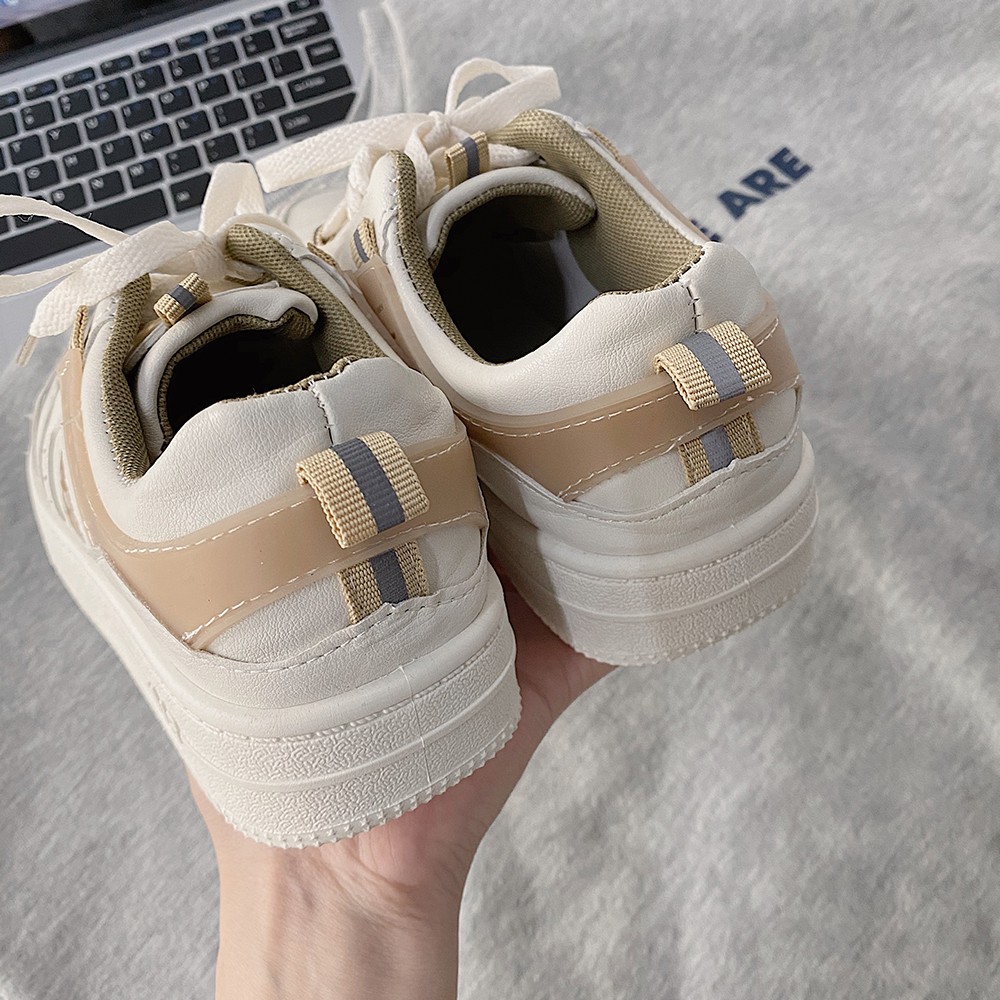 Giày thể thao nữ giayBOM đế cao 3 cm họa tiết họa hình B1153 | BigBuy360 - bigbuy360.vn