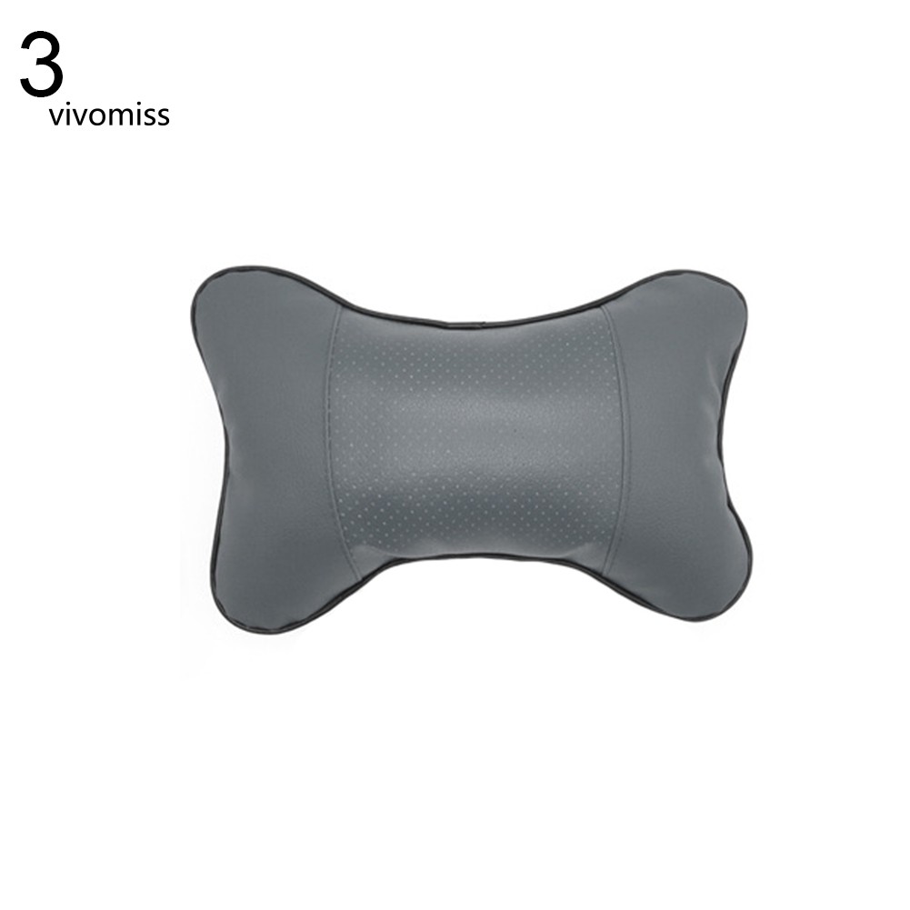 VVMS♥Universal Neck Pillow Case Headrest Seat Cushion Solid Color Bone Car Accessory