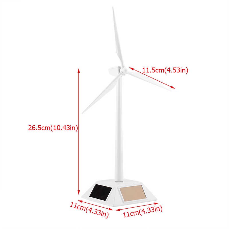 【Shop Recommendation】Solar Powered Wind Mill Model Desktop Decor Craft Kids Children Education Learning Toy