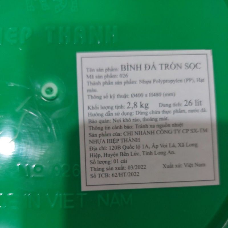 THÙNG ĐÁ Millo 26 lít