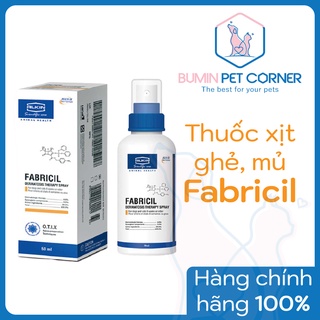 Thuốc xịt trị sài ghẻ, mưng mủ cho chó mèo Alkin Fabricil chai 50ml