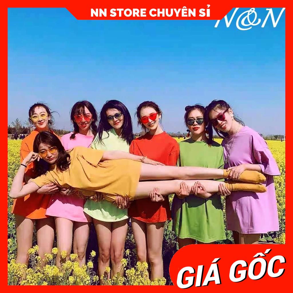 Áo thun tay lỡ phom rộng nam nữ unisex chất thun mềm mịn mát 🛑 Áo thun trơn RBP00
