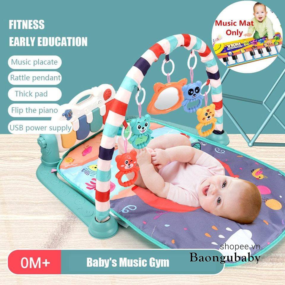 |Hàng chính hãng UMOO| Thảm nhạc cho bé, trẻ sơ sinh nằm chơi, vận động Baby Gym Mat