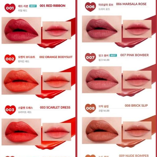 [TẶNG CỌ MÔI VACOSI] Son "trái tim" I'M MEME TIC TOC LIPSTICK SATIN