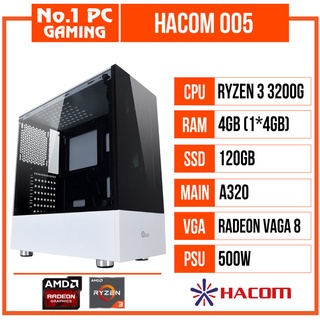 PC GAMING HACOM 005 (R3 3200G/A320/4GB RAM/120GB SSD/500W)