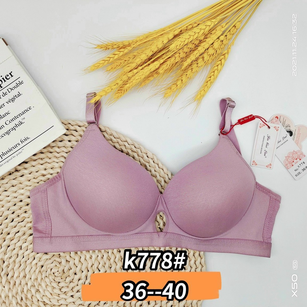 Áo lót Áo ngực LIHISU chất cotton KHÔNG GỌNG nâng ngực thấm hút mồ hôi đệm mỏng CHẤT MUỐI TIÊU SANG CHẢNH AL02 | BigBuy360 - bigbuy360.vn