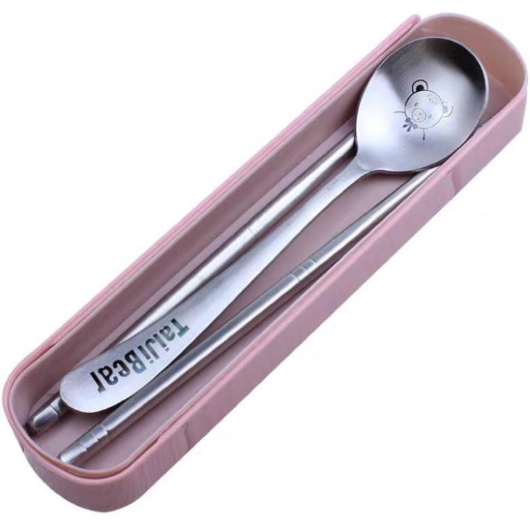 - Bộ Đũa, Thìa  văn phòng 100% Inox