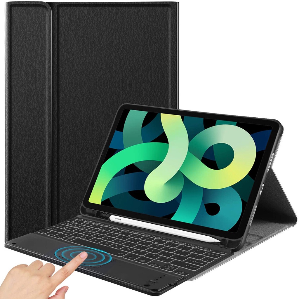 Bao Da Máy Tính Bảng Có Bàn Phím Cảm Ứng Cho iPad 10.9 2022 10th Gen Air 5 Air4 / Pro 11 / 10.2 9th 8th 7th / Air 3 / 9.7