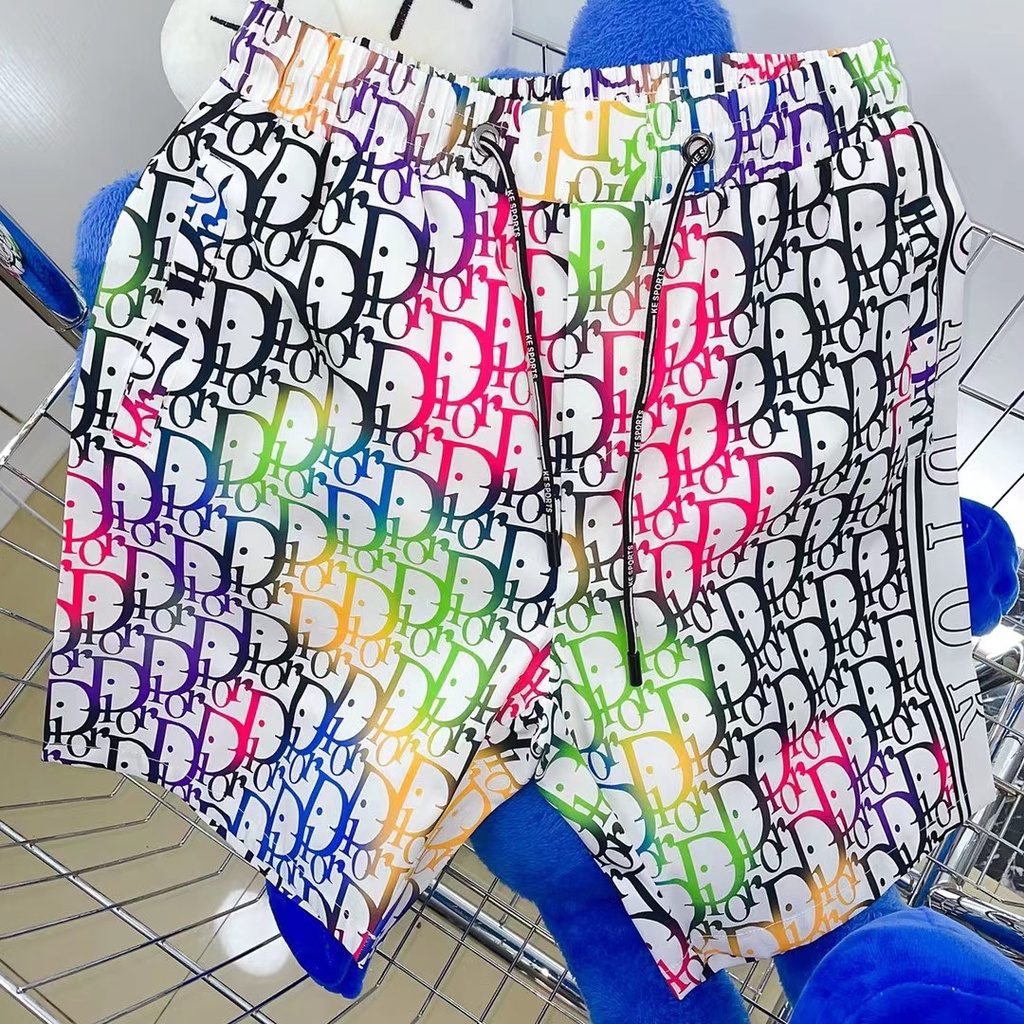 Quần Short DIOR In Logo 3D HD Thoải Mái Thời Trang Mùa Hè Cao Cấp