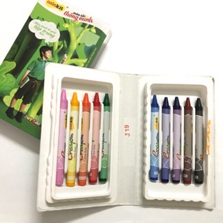 Bút sáp màu colorkit hộp 10 màu