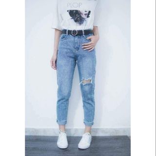 Quần Jean baggy rách gối