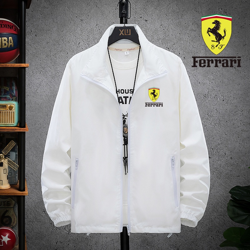 Áo Khoác Thể Thao Nam In Logo Ferrari Thời Trang Hàn Quốc 1