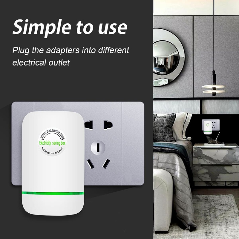 Set 2 Phích Cắm Tiết Kiệm Điện Thông Minh us plug